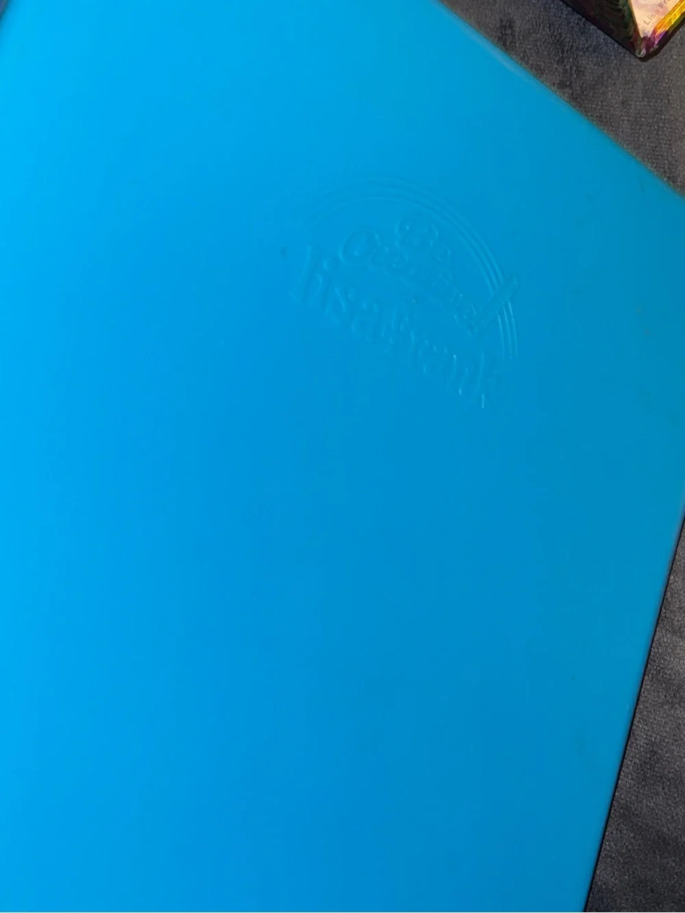 Lisa Frank blue glitter